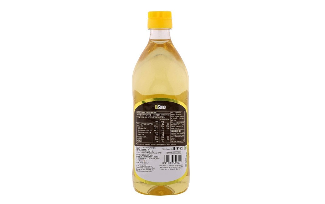Disano Extra Light Olive Oil   Bottle  1 litre